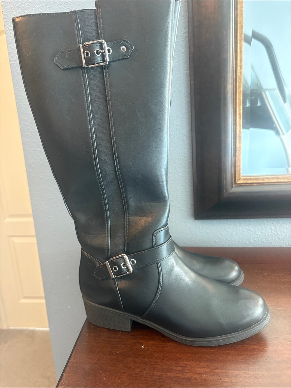 croft & barrow Tall Zipper - Buckle Boots